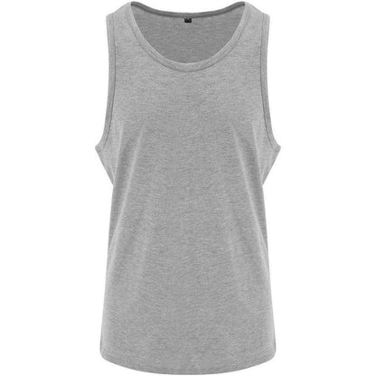 Heather Grey - Front - Awdis Mens Triblend Tank Top
