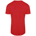Fire Red - Back - Awdis Mens Ecologie Ambaro Recycled T-Shirt