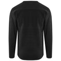 Black - Back - PRO RTX Mens Acrylic V Neck Sweatshirt