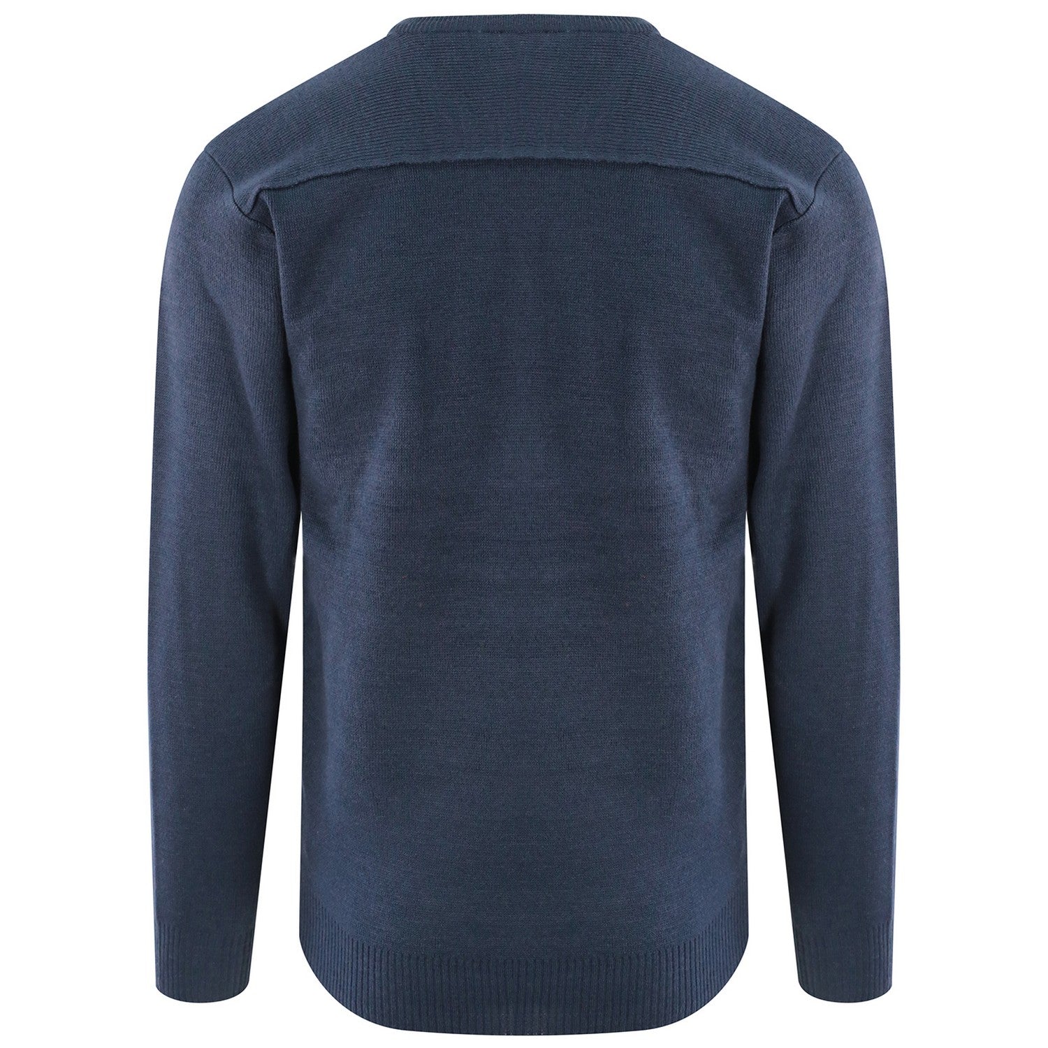 Navy - Back - PRO RTX Mens Acrylic V Neck Sweatshirt
