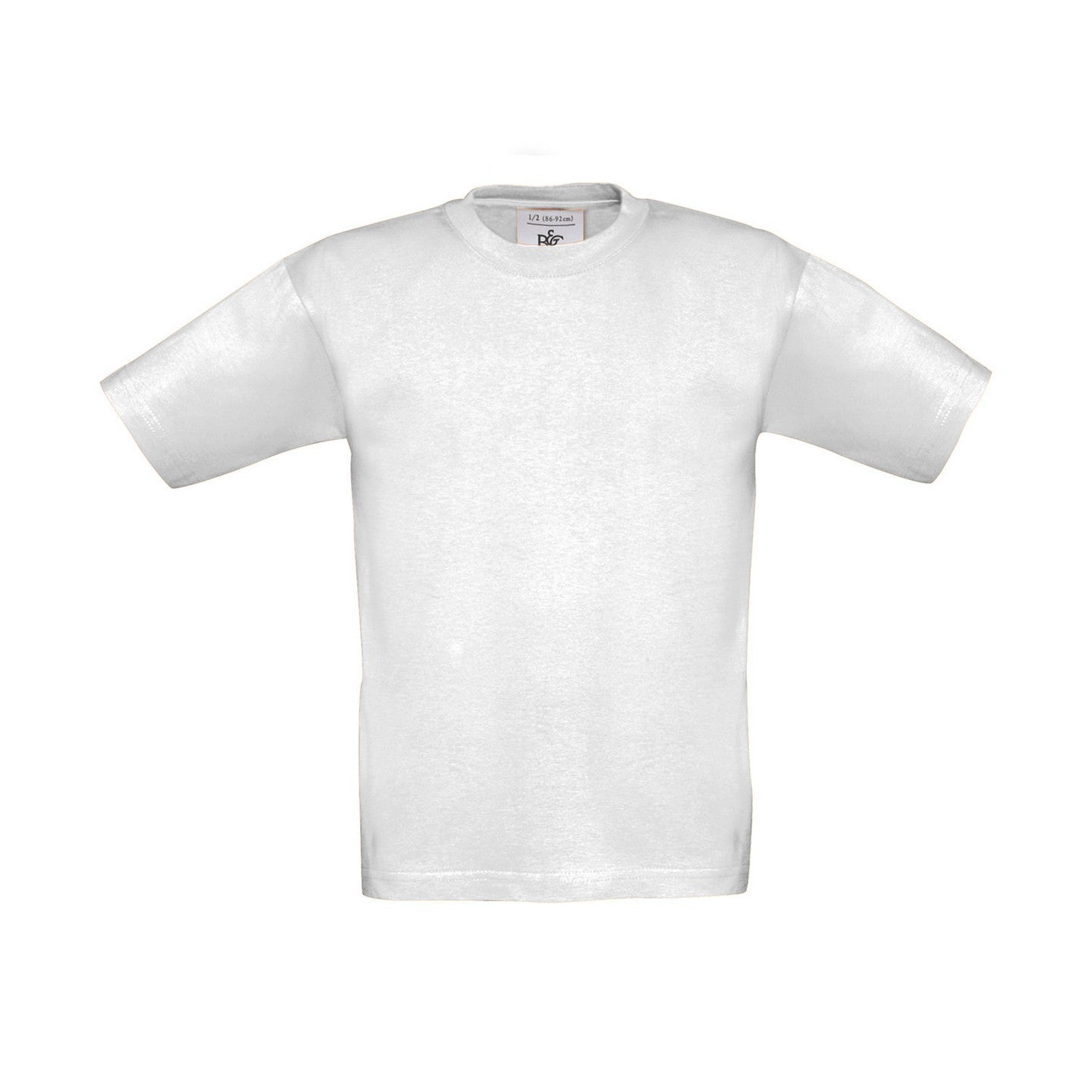 White - Front - B&C Childrens-Kids Exact 190 T-Shirt