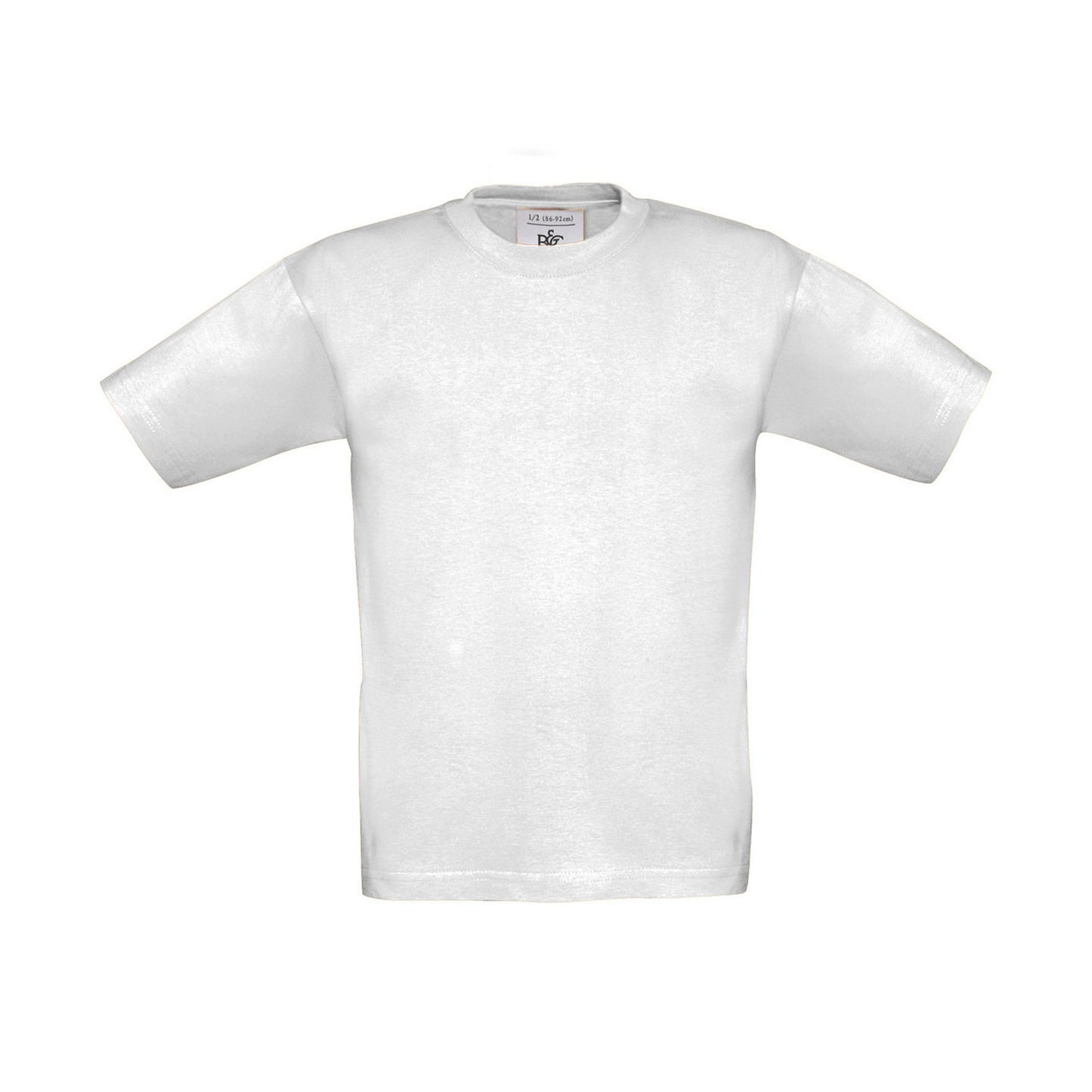 White - Front - B&C Childrens-Kids Exact 190 T-Shirt