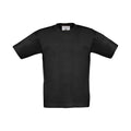 Black - Front - B&C Childrens-Kids Exact 190 T-Shirt