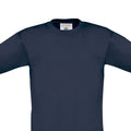 Navy - Front - B&C Childrens-Kids Exact 190 T-Shirt