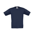Navy - Front - B&C Childrens-Kids Exact 190 T-Shirt