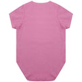 Bright Pink - Back - Larkwood Baby Organic Bodysuit
