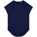 Navy - Front - Larkwood Baby Organic Bodysuit