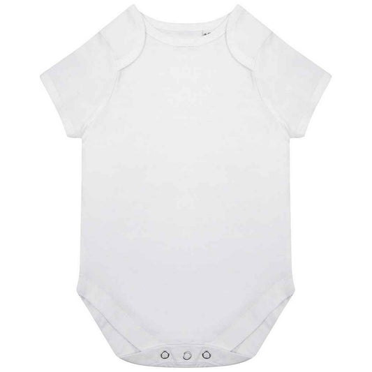 White - Front - Larkwood Baby Organic Bodysuit