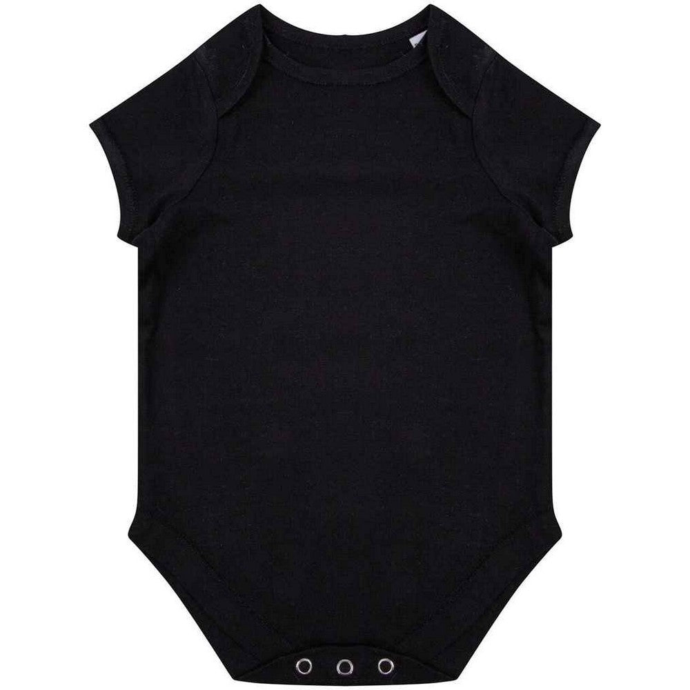 Black - Front - Larkwood Baby Organic Bodysuit