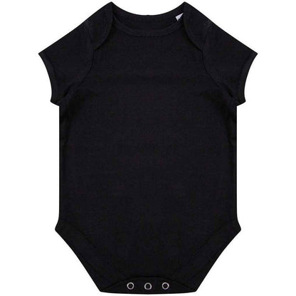 Black - Front - Larkwood Baby Organic Bodysuit