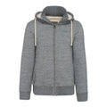 Slub Grey - Front - Kariban Mens Vintage Heather Sherpa Lined Fleece Jacket