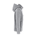 Slub Grey - Side - Kariban Mens Vintage Heather Sherpa Lined Fleece Jacket