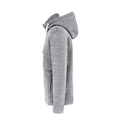 Slub Grey - Lifestyle - Kariban Mens Vintage Heather Sherpa Lined Fleece Jacket