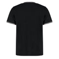 Black-White-Red - Back - Kustom Kit Mens Tipped Fashion T-Shirt