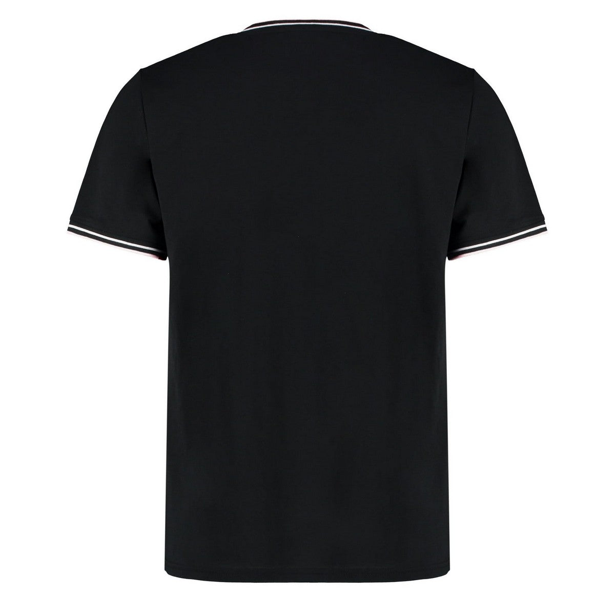 Black-White-Red - Back - Kustom Kit Mens Tipped Fashion T-Shirt