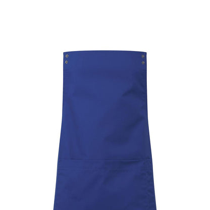 Royal Blue - Back - Premier Unisex Adult Swap & Pop Customizable Full Apron