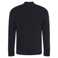 Black - Back - Ecologie Unisex Adult Wakhan Knitted Quarter Zip Sweatshirt