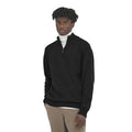 Black - Side - Ecologie Unisex Adult Wakhan Knitted Quarter Zip Sweatshirt