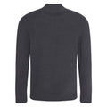 Charcoal - Back - Ecologie Unisex Adult Wakhan Knitted Quarter Zip Sweatshirt