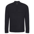 Black - Front - Ecologie Unisex Adult Wakhan Knitted Quarter Zip Sweatshirt