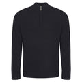 Black - Front - Ecologie Unisex Adult Wakhan Knitted Quarter Zip Sweatshirt