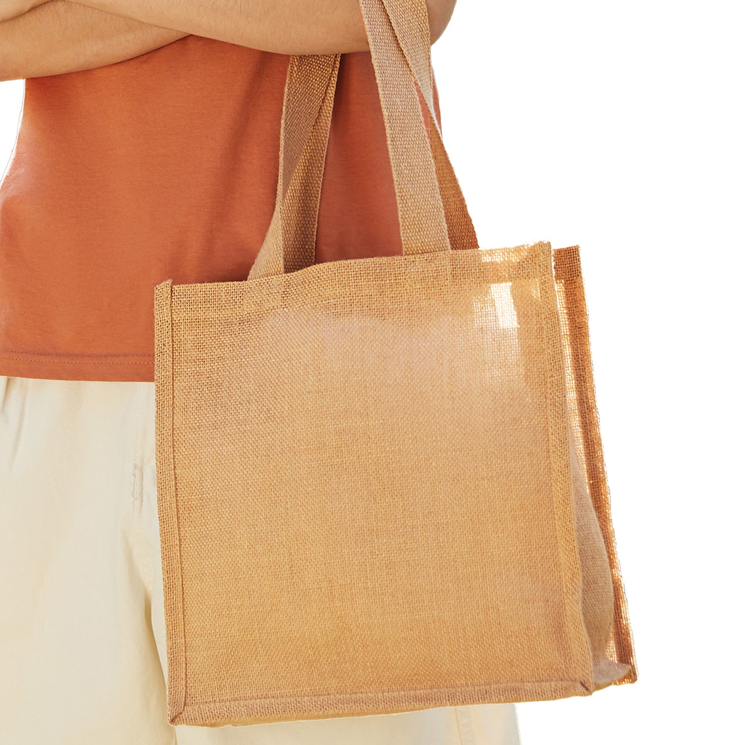 Natural - Side - Westford Mill Compact Tote Bag