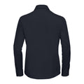 French Navy - Back - Russell Collection Womens-Ladies Poplin Easy-Care Long-Sleeved Shirt