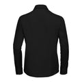 Black - Back - Russell Collection Womens-Ladies Poplin Easy-Care Long-Sleeved Shirt