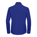 Bright Royal Blue - Back - Russell Collection Womens-Ladies Poplin Easy-Care Long-Sleeved Shirt