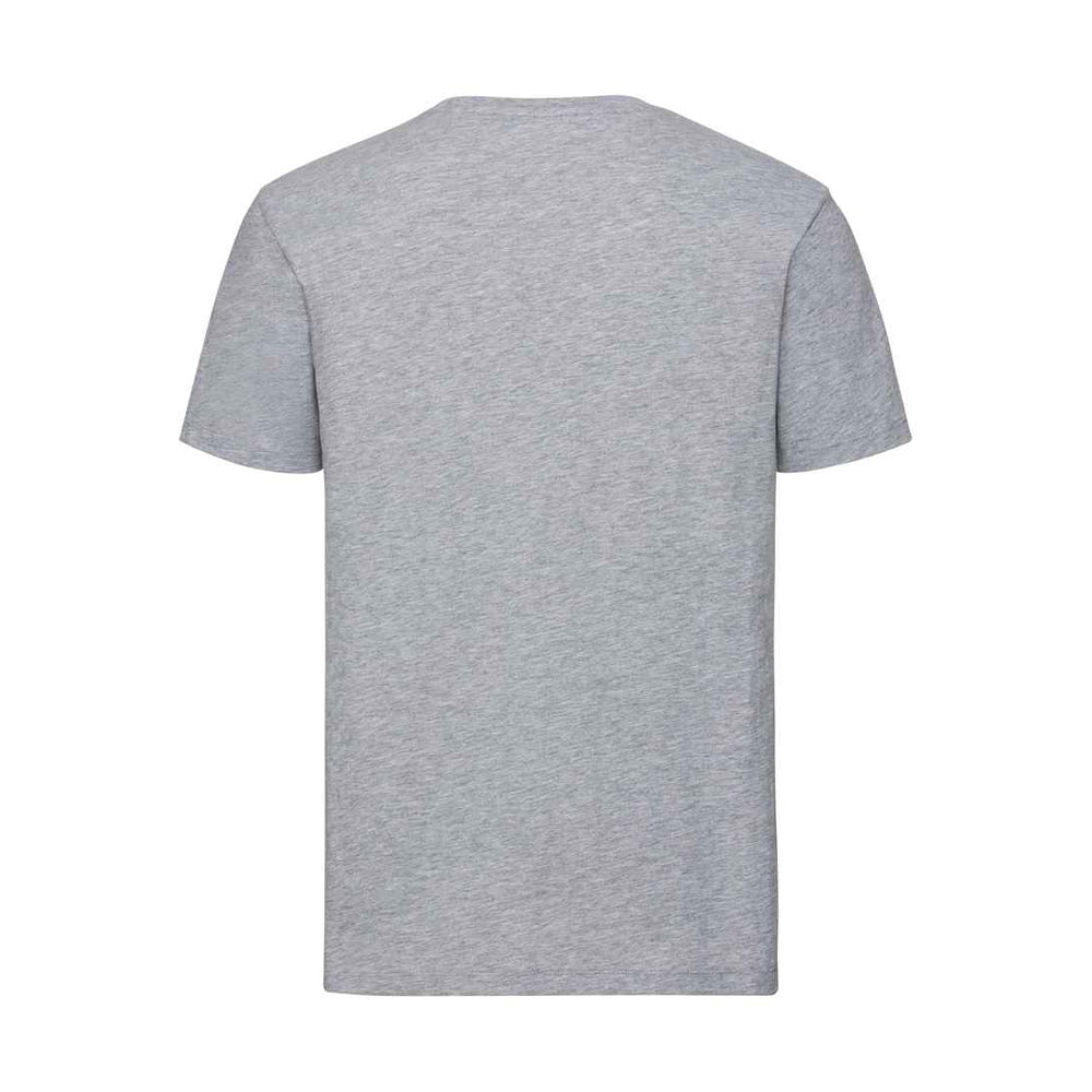 Light Oxford Grey - Back - Russell Collection Mens Organic T-Shirt
