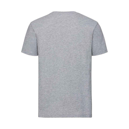 Light Oxford Grey - Back - Russell Collection Mens Organic T-Shirt