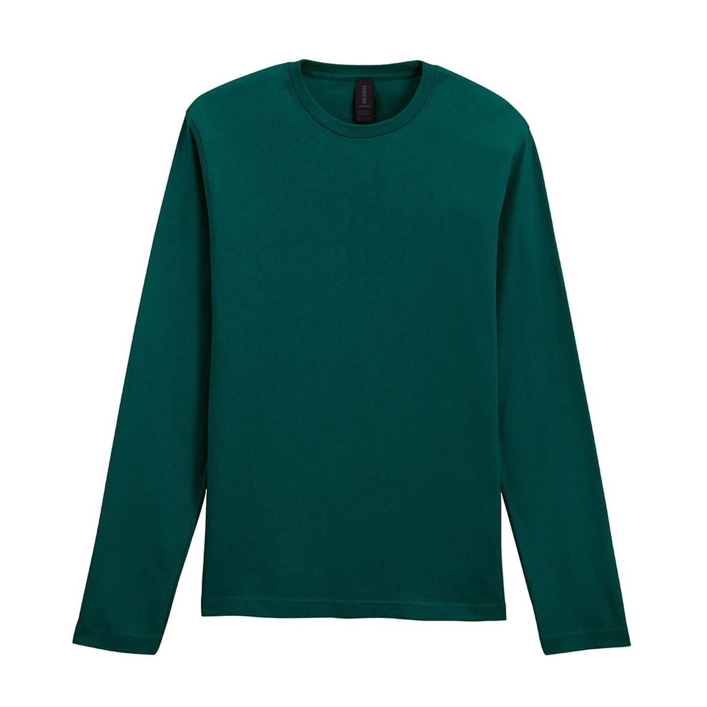 Fan Marine Green - Front - Gildan Unisex Adult Softstyle Long-Sleeved T-Shirt