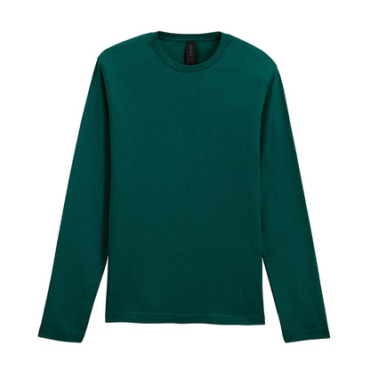 Fan Marine Green - Front - Gildan Unisex Adult Softstyle Long-Sleeved T-Shirt