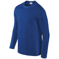 Royal Blue - Side - Gildan Unisex Adult Softstyle Long-Sleeved T-Shirt