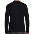 Black - Back - Gildan Unisex Adult Softstyle Long-Sleeved T-Shirt