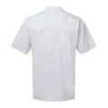 White - Back - Premier Unisex Adult Essential Short-Sleeved Chef Jacket