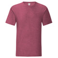 Heather Burgundy - Front - Fruit of the Loom Mens Iconic 150 Heather T-Shirt