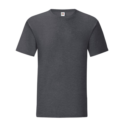 Dark Heather Grey - Front - Fruit of the Loom Mens Iconic 150 Heather T-Shirt