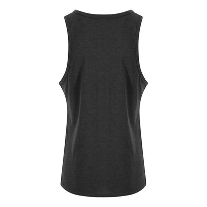 Black Heather - Back - Awdis Mens Triblend Tank Top