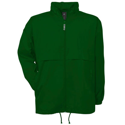 Bottle Green - Front - B&C Mens Air Windbreaker