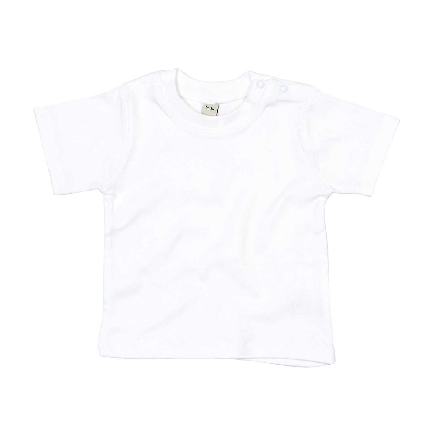 White - Front - Babybugz Childrens-Kids Organic Cotton T-Shirt