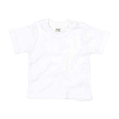 White - Front - Babybugz Childrens-Kids Organic Cotton T-Shirt