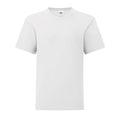 White - Front - Fruit of the Loom Childrens-Kids Iconic 150 T-Shirt