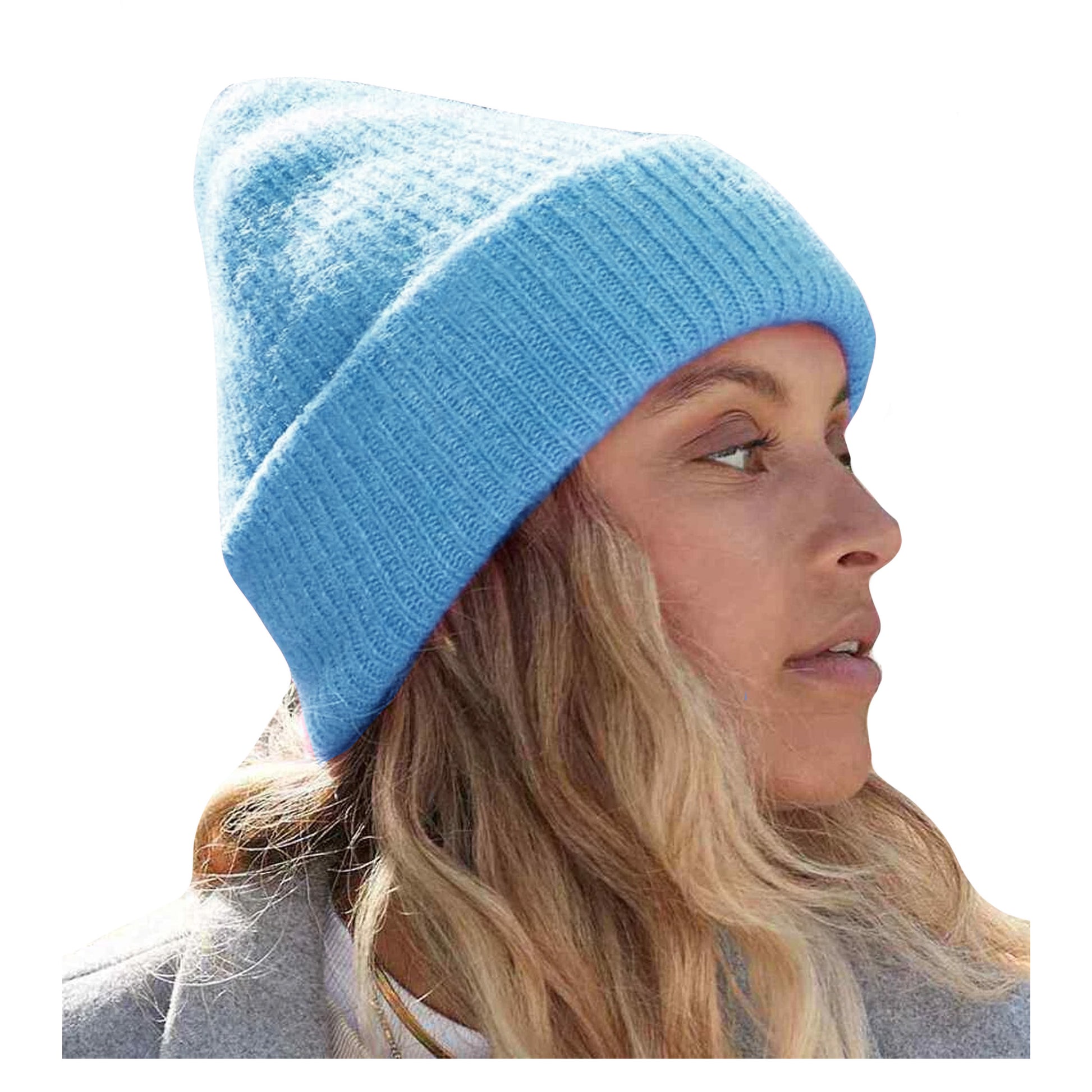 Bright Blue - Back - Beechfield Colour Pop Beanie