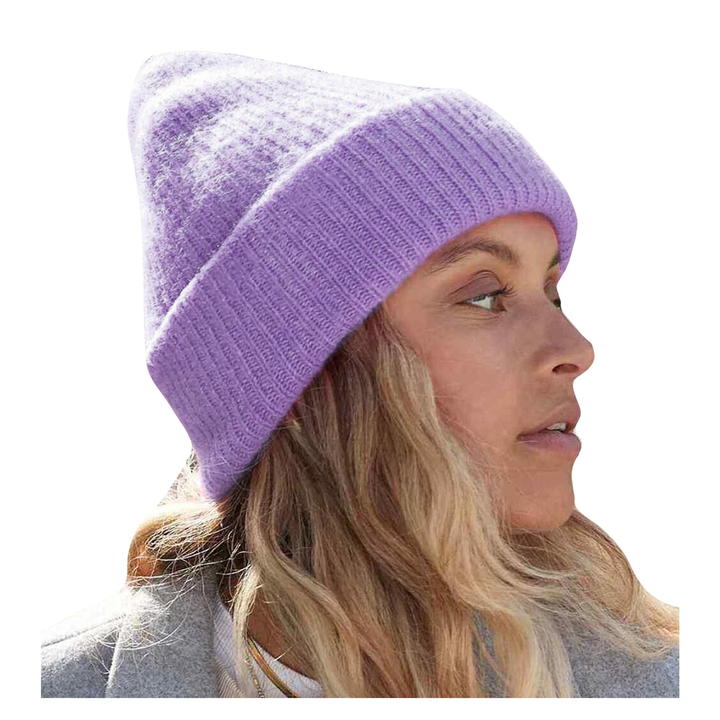 Bright Lavender - Back - Beechfield Colour Pop Beanie
