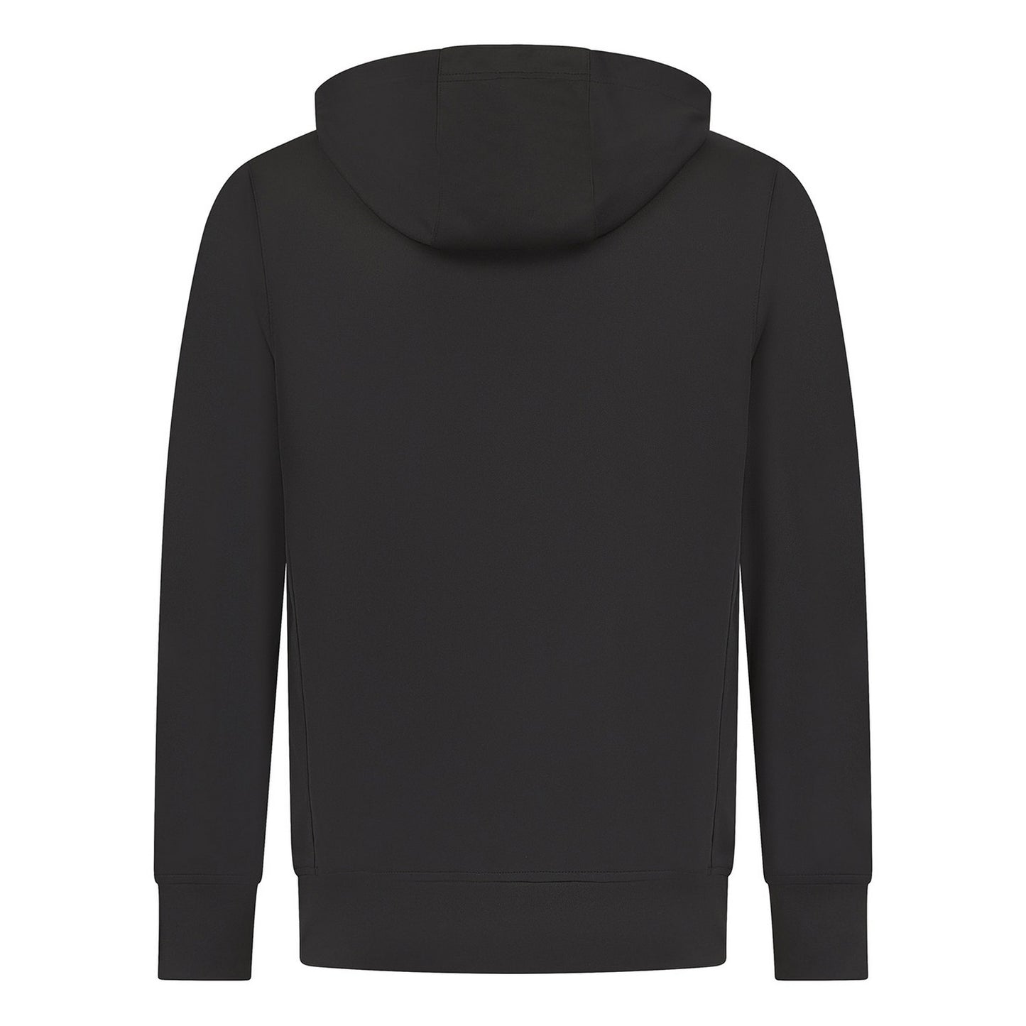Black - Back - Finden & Hales Unisex Adult Team Plain Hoodie