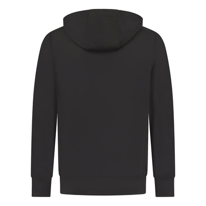 Black - Back - Finden & Hales Unisex Adult Team Plain Hoodie
