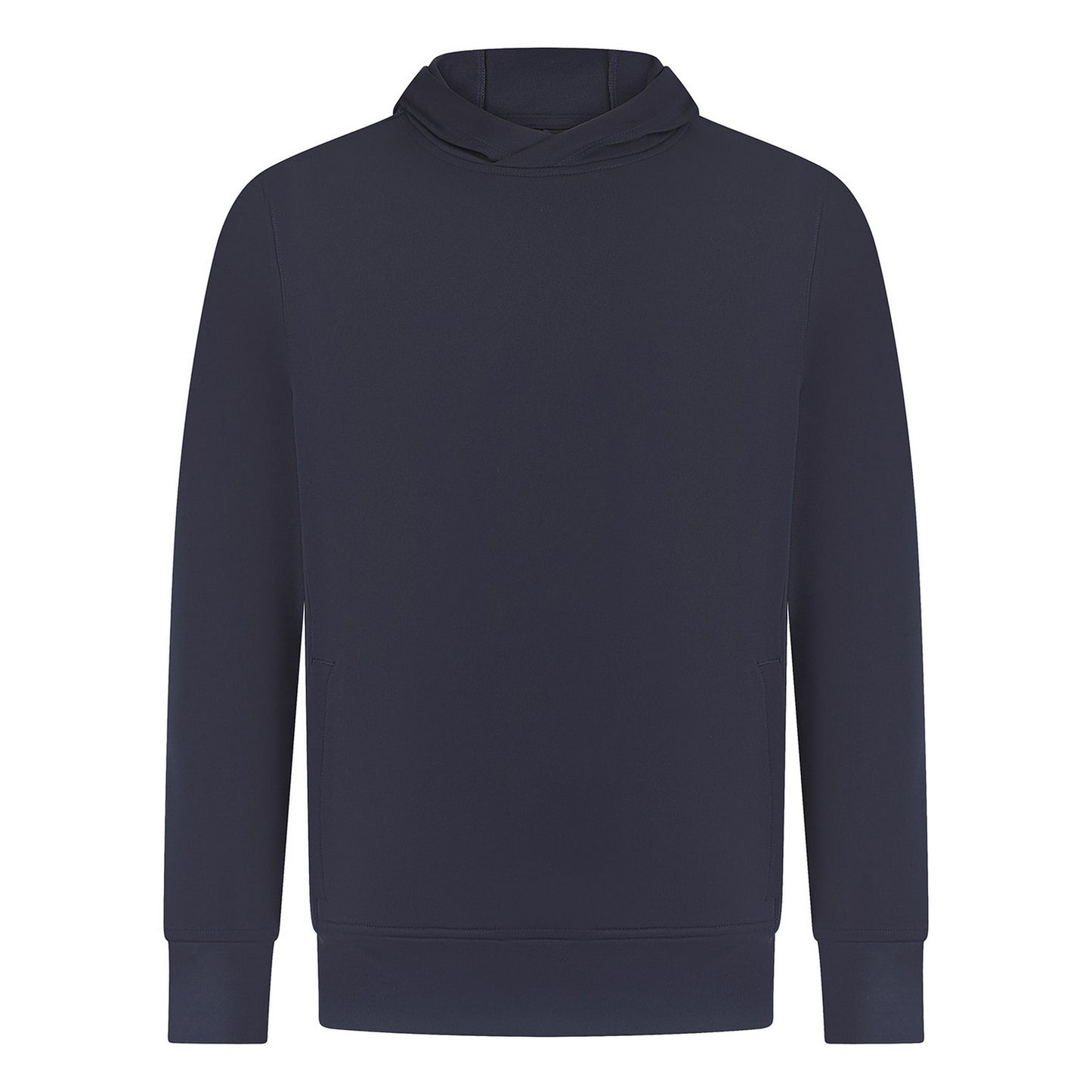 Navy - Front - Finden & Hales Unisex Adult Team Plain Hoodie