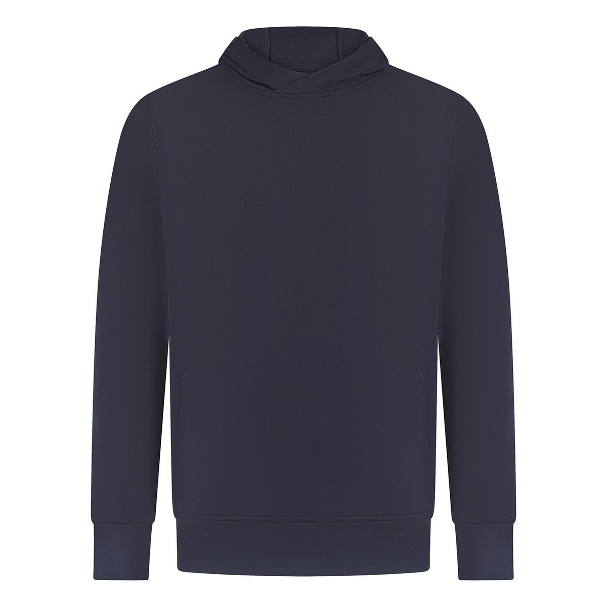 Navy - Front - Finden & Hales Unisex Adult Team Plain Hoodie