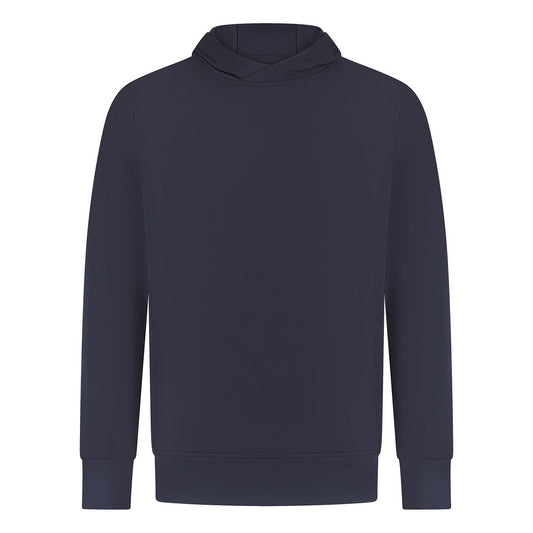 Navy - Front - Finden & Hales Unisex Adult Team Plain Hoodie